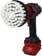 Kornely Premium Drill Brush Professional – Extra-Soft 10 cm White | Scratch-Free Cleaning Brush for Carpet, Upholstery, Leather Seats, Glass, Furniture and Car Interior