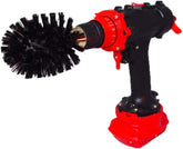 Kornely Premium Drill Brush Professional – Ultra-Stiff 8.5 cm Black | Scratch-Free Heavy-Duty Cleaning Brush for Concrete, Brick, Stone, Metal, Masonry, Garage, BBQ Grills, Rust and Construction Tools