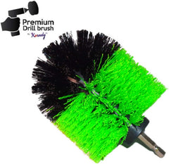 Kornely Premium Drill Brush Professional – Medium-Stiff 8.5 cm Green | Scratch-Free Kitchen Cleaning Brush for Ovens, Hobs, Worktops, Floor Tiles, Linoleum, Cupboard Doors and Greasy Cookware