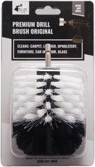 Kornely Premium Drill Brush Professional – Extra-Soft 8.5 cm White | Scratch-Free Cleaning Brush for Carpet, Upholstery, Leather Seats, Glass, Furniture and Car Interior