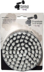 Kornely Premium Drill Brush Professional – Extra-Soft 13 cm White | Scratch-Free Cleaning Brush for Carpet, Upholstery, Leather Seats, Glass, Furniture and Car Interior