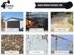 Kornely Premium Drill Brush Professional – Stiff 10 cm Red | Scratch-Free Outdoor Cleaning Brush for Patio Bricks, Decking, Garden Tools, Lawn Mowers, Bicycles, Car Wheels, Pool Tiles and Boat Hulls