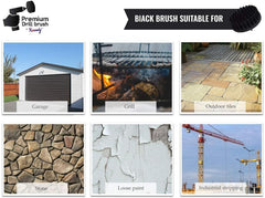 Kornely Premium Drill Brush Professional – Extra-Soft 10 cm White | Scratch-Free Cleaning Brush for Carpet, Upholstery, Leather Seats, Glass, Furniture and Car Interior