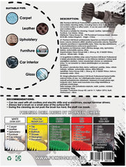 Kornely Premium Drill Brush Professional – Extra-Soft 13 cm White | Scratch-Free Cleaning Brush for Carpet, Upholstery, Leather Seats, Glass, Furniture and Car Interior