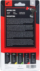 Kornely Premium Drill Brush Professional – Stiff 8.5 cm Red | Scratch-Free Outdoor Cleaning Brush for Patio Bricks, Decking, Garden Tools, Lawn Mowers, Bicycles, Car Wheels, Pool Tiles and Boat Hulls