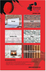 Kornely Premium Drill Brush Professional – Ultra-Stiff 13 cm Black Set of 3 | Scratch-Free Heavy-Duty Cleaning Brush for Concrete, Brick, Stone, Metal, Garage, BBQ Grills, Rust and Construction Tools