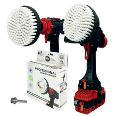 Kornely Premium Drill Brush Professional– 2in1for Drill and Angle Grinder Extra-Soft 15cm White | Scratch-Free Cleaning Brush for Carpet, Upholstery, Leather Seats, Glass, Furniture and Car Interior (Copy)