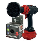 Kornely Premium Drill Brush Professional – Ultra-Stiff 10 cm Black | Scratch-Free Heavy-Duty Cleaning Brush for Concrete, Brick, Stone, Metal, Masonry, Garage, BBQ Grills, Rust and Construction Tools