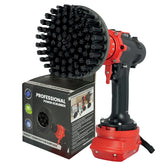 Kornely Premium Drill Brush Professional – Ultra-Stiff 13 cm Black | Scratch-Free Heavy Duty Cleaning Brush for Concrete, Brick, Stone, Metal, Masonry, Garage, BBQ Grills, Rust and Construction Tools