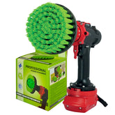 Kornely Premium Drill Brush Professional – Medium-Stiff 13 cm Green | Scratch-Free Kitchen Cleaning Brush for Ovens, Hobs, Worktops, Floor Tiles, Linoleum, Cupboard Doors and Greasy Cookware