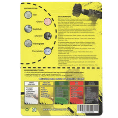 Kornely Premium Drill Brush Professional – Medium-Soft 10 cm Yellow | Scratch-Free Cleaning Brush for Tile, Grout, Bathtub, Shower, Fibreglass and Ceramic Surfaces