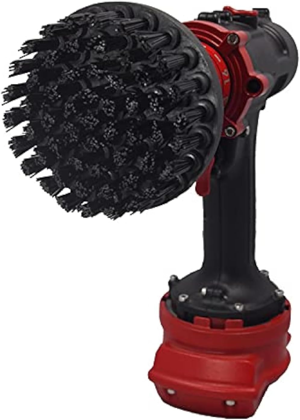 Kornely Premium Drill Brush Professional – Ultra-Stiff 10 cm Black | Scratch-Free Heavy-Duty Cleaning Brush for Concrete, Brick, Stone, Metal, Masonry, Garage, BBQ Grills, Rust and Construction Tools