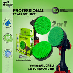 Kornely Premium Drill Brush Professional– 2in1 for Drill & Angle Grinder Medium-Stiff 15cm Green | Scratch-Free Kitchen Cleaning Brush for Ovens, Hobs, Worktops, Floor Tiles, Cupboard Doors, Cookware (Copy)