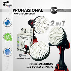 Kornely Premium Drill Brush Professional– 2in1for Drill and Angle Grinder Extra-Soft 15cm White | Scratch-Free Cleaning Brush for Carpet, Upholstery, Leather Seats, Glass, Furniture and Car Interior (Copy)